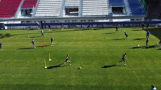 Football warm up-Technical box (SAQ)