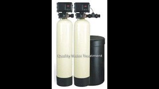 Commercial water softener. The Fleck 2900NXT 2 inch metered on demand water softeners