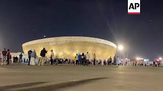 Timelapse of Argentina, Netherlands fans arriving