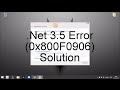 Windows 8.1 | .Net 3.5 Error: 0x800F0906 Solution