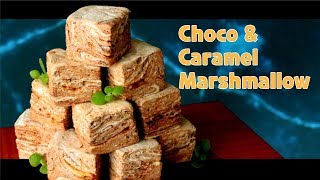 [ENG]🥮쬰독쬰독 초코캬라멜 마블쉬멜로 //*How to make Choco\u0026caramel marshmallow??