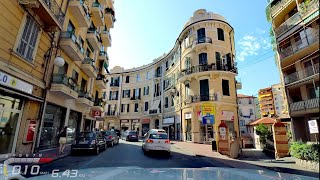 Driving from Sanremo to Menton France