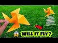 Easy Origami FLYING PAPER TOY - Flying easy origami NO GLUE