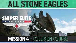 Sniper Elite: Resistance - Mission 4 - All Stone Eagle Locations 🏆 Collision Course