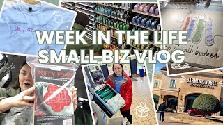 Week in the Life as Small Embroidery Business Owners - Small biz vlog