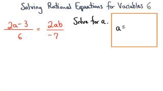 Solving Formulas Practice 6 - Visualizing Algebra