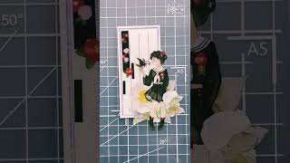 ASMR | Postcard collage | 書籤拼貼 | 手帳デコ | コラージュ | 緋緋 FiFi