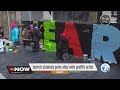 Detroit students paint alley with graffiti artist