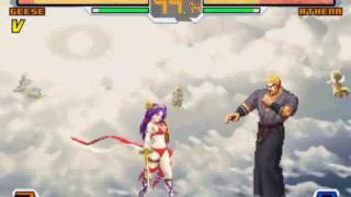 SVC Chaos: SNK vs. Capcom - Geese vs Goddess Athena and Ending