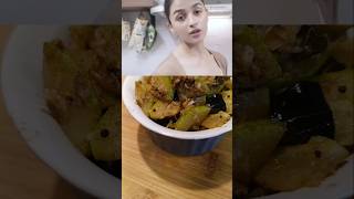 Alia Bhatt-Style South Indian Zucchini Fry | Quick \u0026 Tasty Recipe! #shorts #viralrecipes