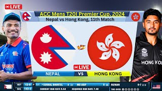 🔴Live: Nepal vs Hong Kong ACC Mens T20I  | NEP vs HK Live | Nepal Live Match Today #cricketlive