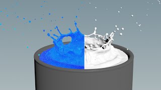 Crown splash in Houdini with FLIP Fluids