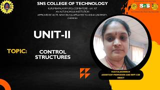 Control structures|OOPS IN JAVA|SNS Institutions