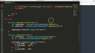 JS for beginners, toggle text in button [6/25]