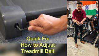 How to adjust & alignment Treadmill Belt in Hindi by U Fit India