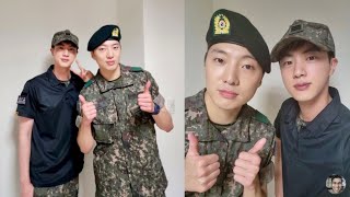 BTS Jin with Winner Seungyoon Military Update