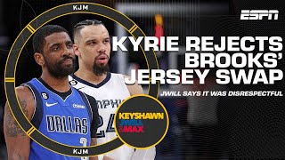 Kyrie Irving REJECTS Dillon Brooks' jersey swap 👀 It's the ULTIMATE sign of disrespect - JWill | KJM