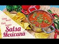 Receta SALSA MEXICANA 🇲🇽 Cómo hacer SALSA MEXICANA ROJA fácil y rápido