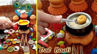 Mini Dal Baati | Rajasthani Dal Baati | Miniature Dal Bati Cooking| Litti Chokha | Tiny Dal Baati