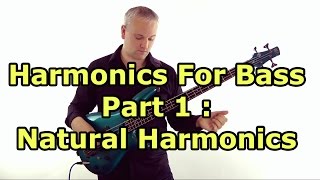Harmonics for Bass Guitar Lesson - Natural Harmonics