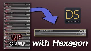Combining Genesis Morphs in DAZ Studio (Hexagon Version)