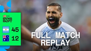 Los Pumas run rampant in Final | Argentina v Australia | Full Match Replay | Cape Town HSBC SVNS