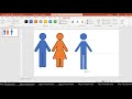 สร้าง icon male u0026 female ด้วย ms powerpoint