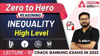 Inequality High Level Reasoning Questions | Adda247 Banking Classes | Lec #10