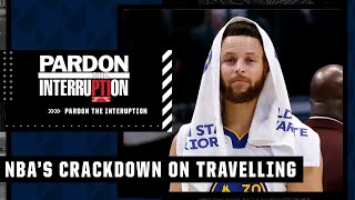 Steph Curry's travel violation part of a BIGGER concern? 🤔 'NO! These are THE RULES!' - Wilbon | PTI