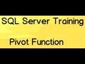 SQL Server training :- How to implement Pivot?