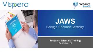 JAWS Chrome Settings