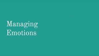 IPC chapter 5 SL 4 Managing Emotions