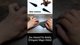 Origami Kunai Double-edged(ninja weapons) || How to make Origami || Paper Craft Tutorial#shorts