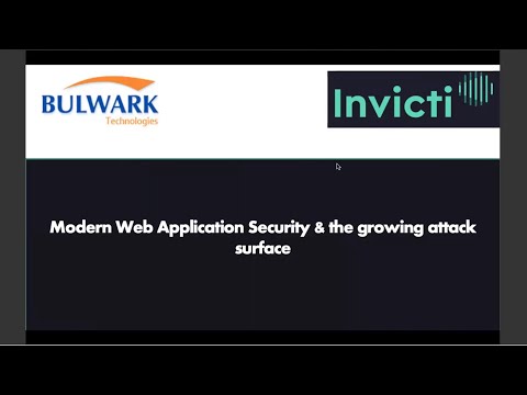 Webinar: Invicti Modern Web Application Security & The Growing Attack ...