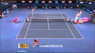 Caroline Wozniacki vs Shahar Peer 2010 AO Highlights