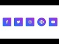 Social Media Icons Using HTML CSS