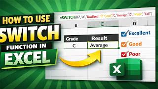 How to use the SWITCH function in Excel