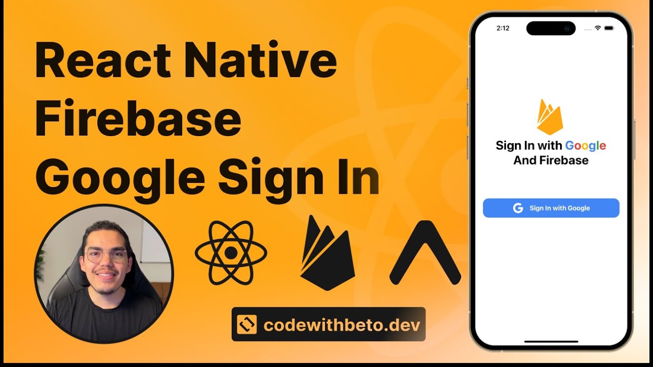 React Native Firebase Google Sign In Code With Beto Code With Beto React Native Firebase Google Sign In Code With Beto Code With Beto
