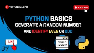 Python Basics #7 - Generate a Random Number and Identify Even or Odd