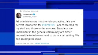 Harris County Sheriff suggest releasing some inmates to reduce risk of coronavirus