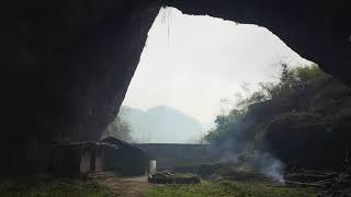 贵州深山发现神秘山洞，洞内有很多奇观的建筑，洞口被一堵很高的墙密封着，山洞里面到底藏着什么，为何要把它密封起来？