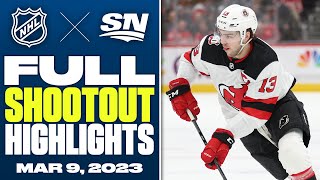 New Jersey Devils at Washington Capitals | FULL Shootout Highlights - March 9, 2023