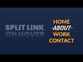 Text Split On Hover  | CSS Hover Effects | Pure CSS  And HTML Tutorial