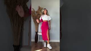 FALDAS en TENDENCIAS 2024 - PRIMAVERA 2024 - OUTFITS CASUAL #shorts #youtubeshorts #tendencia2024