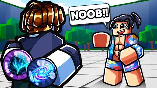 Pretending to be a NOOB then Gifting ADMIN EMOTES in The Strongest Battlegrounds!