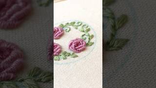 [Embroidery] Baryon Rose Stitch#shorts #embroidery