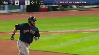 BOS@CLE Gm1: Leon's HR makes it a one-run game in 5th