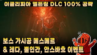 [이클리피아] 엘든링 DLC 100% 공략 | M15. 보스 가시공 메스메르 \u0026 레다, 뿔인간, 안스바흐 이벤트