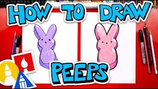 How To Draw An Easter Peeps Bunny