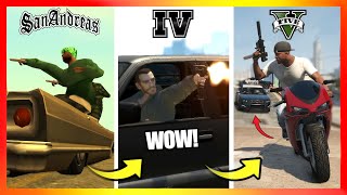 Evolution of DRIVE-BYs LOGIC in GTA Games! (GTA 3 → GTA 5)